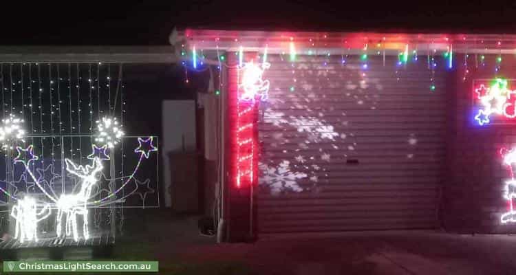 Christmas Light display at 41 Jacaranda Grove, Golden Grove