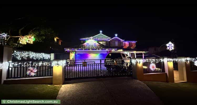 Christmas Light display at 3 Linwood Street, Carindale