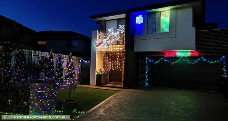 Christmas Light display at 37 Corallee Crescent, Marsden Park