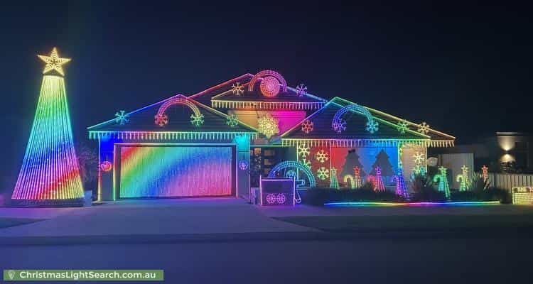 Christmas Light display at 15 Solaia Loop, Woodvale