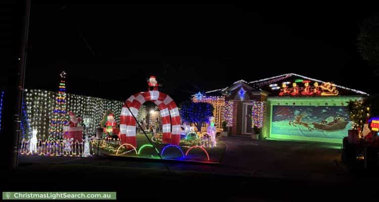 Christmas Light display at 15 Botanic Drive, Glen Waverley