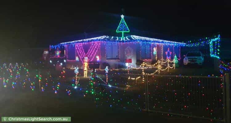 Christmas Light display at 102 Hookey Street, Rokeby
