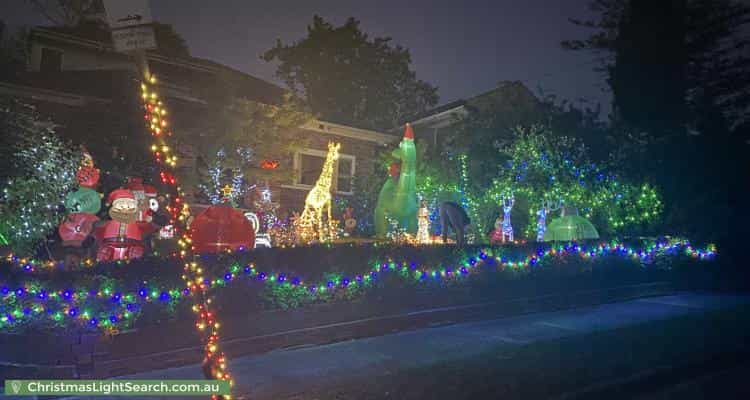 Christmas Light display at 45 Thoresby Grove, Ivanhoe