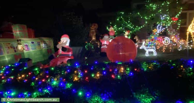 Christmas Light display at 45 Thoresby Grove, Ivanhoe