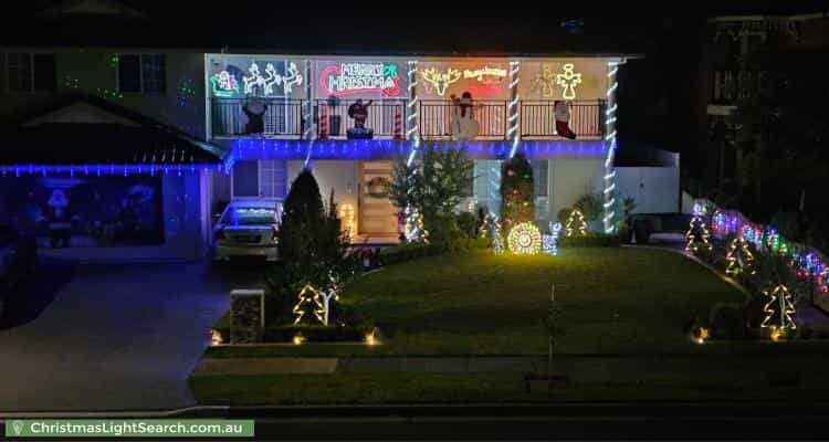Christmas Light display at 17 Nerli Street, Abbotsbury