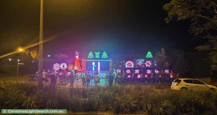 Christmas Light display at 99 Santa Monica Drive, Augustine Heights