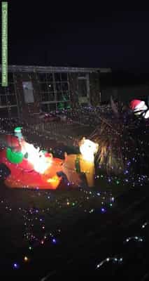Christmas Light display at 34 Barossa Road, Glenorchy