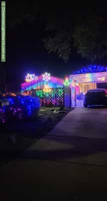 Christmas Light display at 6 Jean Court, Golden Grove