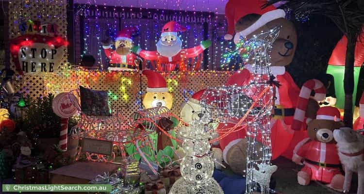 Christmas Light display at 3 Tucker Street, Breakwater