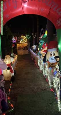 Christmas Light display at 3 Tucker Street, Breakwater