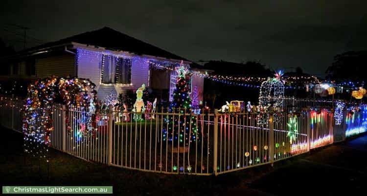 Christmas Light display at 99 Willan Drive, Cartwright