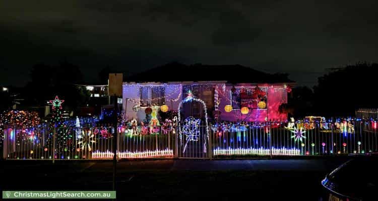 Christmas Light display at 99 Willan Drive, Cartwright