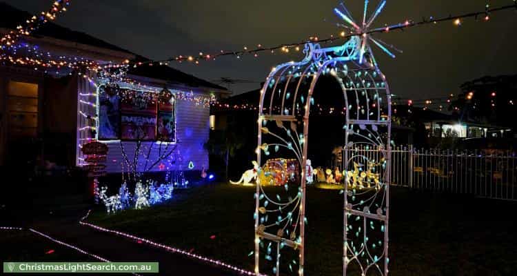 Christmas Light display at 99 Willan Drive, Cartwright