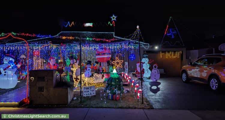 Christmas Light display at 9 Warwick Close, Wantirna