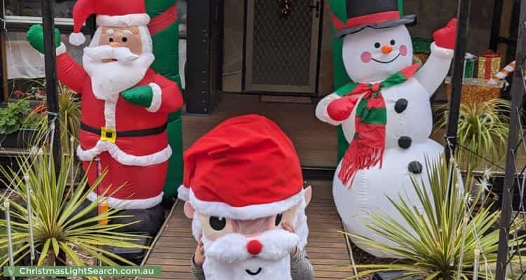 Christmas Light display at 9 Warwick Close, Wantirna