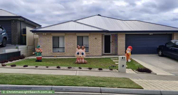 Christmas Light display at 41 Mina Parade, Hackham