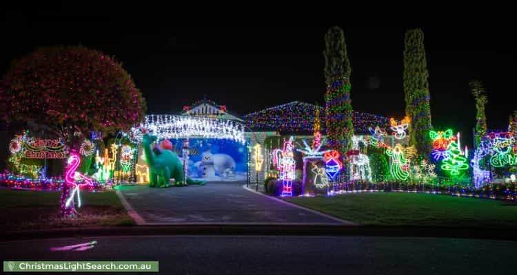 Christmas Light display at  Bendee Court, Narangba