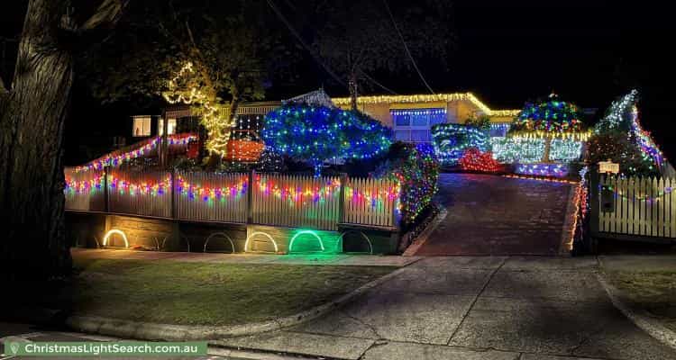 Christmas Light display at 41 Old Kent Road, Mooroolbark