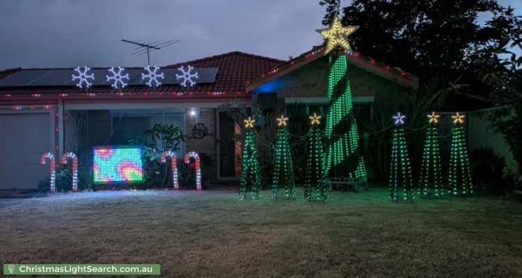 Christmas Light display at 14 Carmana Lane, Warnbro
