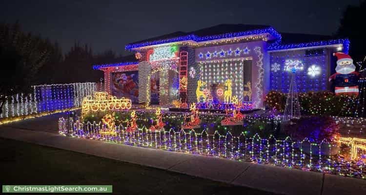 Christmas Light display at 34 Crepe Avenue, Cranbourne West