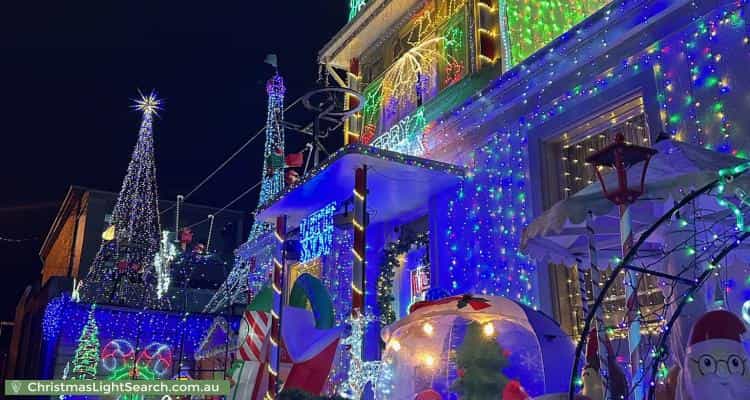 Christmas Light display at 121 Molle Street, West Hobart