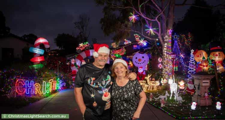 Christmas Light display at 9 Elura Court, Sheidow Park