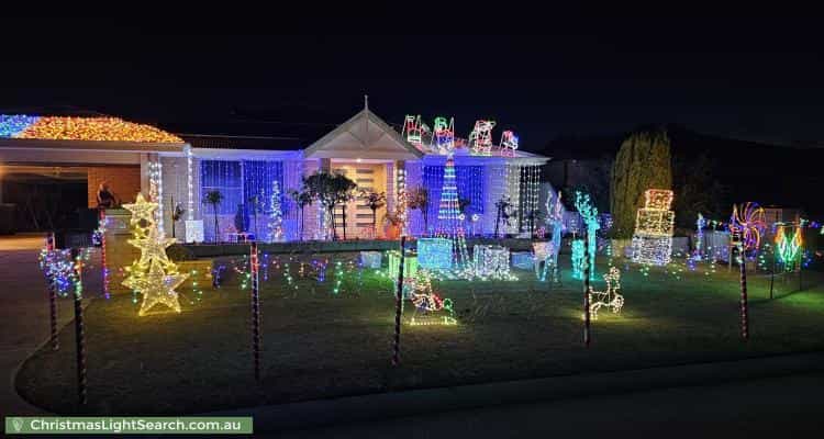 Christmas Light display at 3 Fernando Place, Safety Bay
