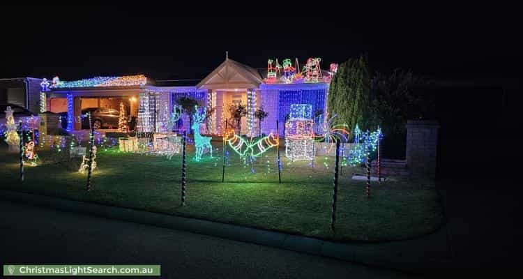 Christmas Light display at 3 Fernando Place, Safety Bay
