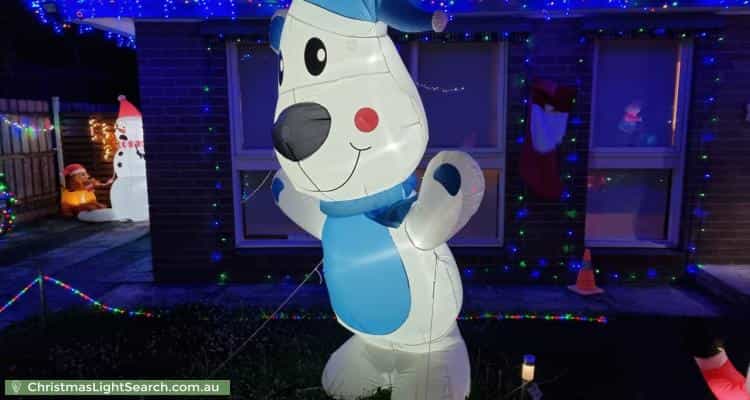 Christmas Light display at 4 Plymouth Street, Glen Waverley