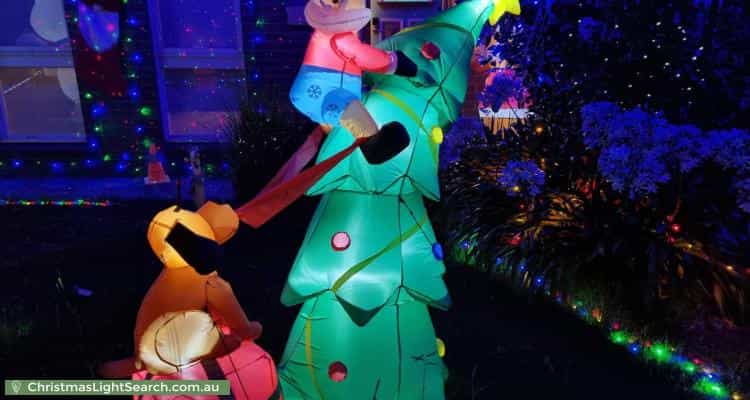 Christmas Light display at 4 Plymouth Street, Glen Waverley