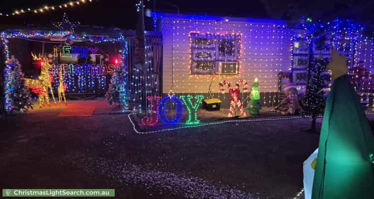 Christmas Light display at 527 White Road, Boors Plain