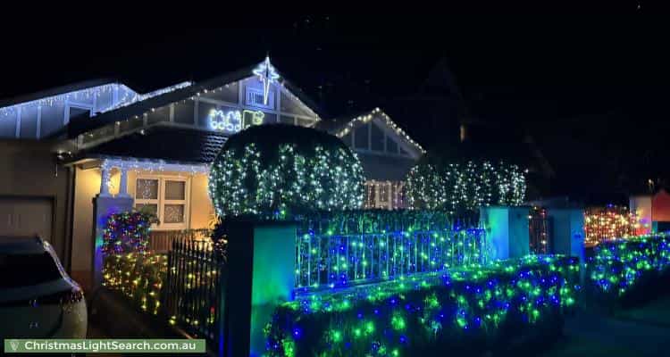 Christmas Light display at 25 Braddon Street, Concord