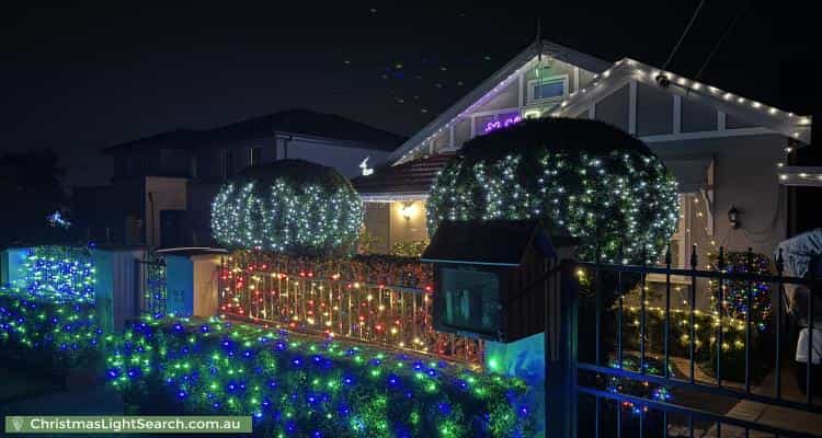 Christmas Light display at 25 Braddon Street, Concord