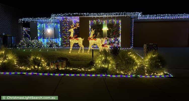 Christmas Light display at 12 Crackajack Way, Moncrieff
