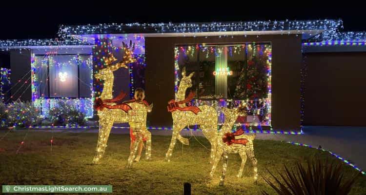 Christmas Light display at 12 Crackajack Way, Moncrieff