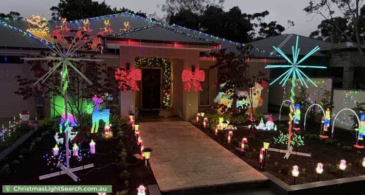 Christmas Light display at 7 Bowman Avenue, Belair