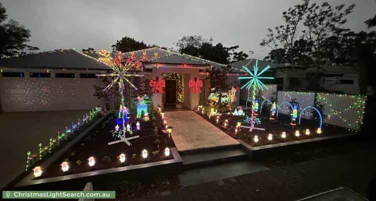 Christmas Light display at 7 Bowman Avenue, Belair