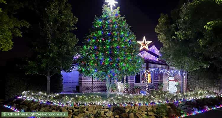 Christmas Light display at  Treeby Boulevard, Mordialloc
