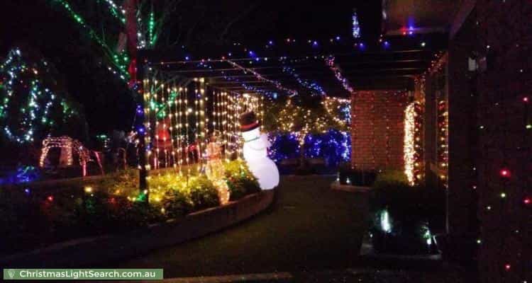 Christmas Light display at 120 Bingley Crescent, Fraser
