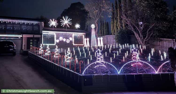 Christmas Light display at 6 Heysen Court, Mooroolbark