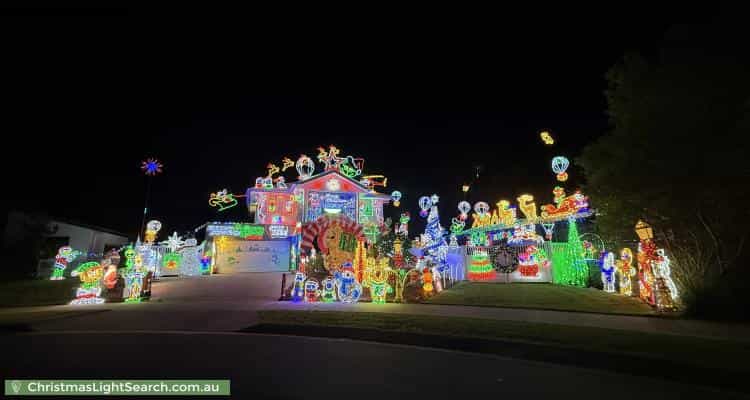 Christmas Light display at 16 Pine Edge Drive, Landsborough
