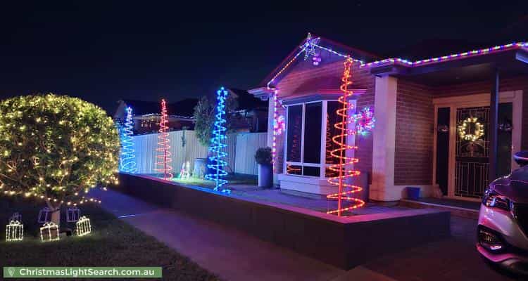 Christmas Light display at 8 Furniss Court, Osborne