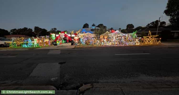 Christmas Light display at 12 France Street, Mandurah
