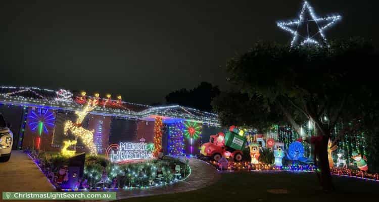 Christmas Light display at 12 Prelate Court, Wynn Vale