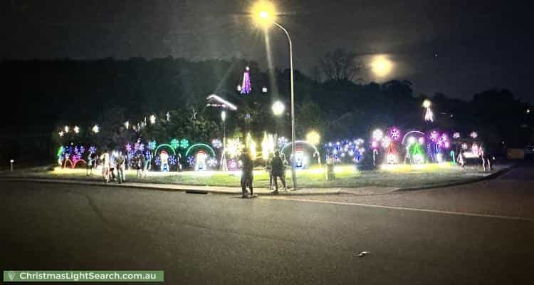 Christmas Light display at 1 Eaglemont Retreat, Conder