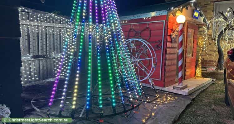 Christmas Light display at 8 Pentathlon Street, Bundoora