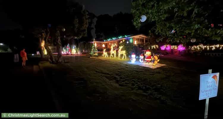 Christmas Light display at 4 Beaulieu Avenue, Lilydale
