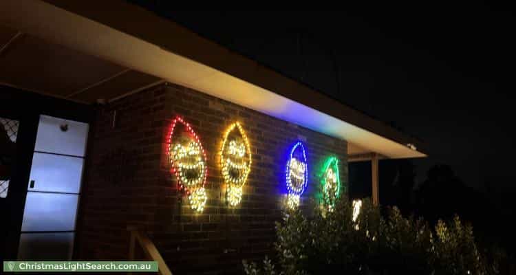 Christmas Light display at 4 Beaulieu Avenue, Lilydale