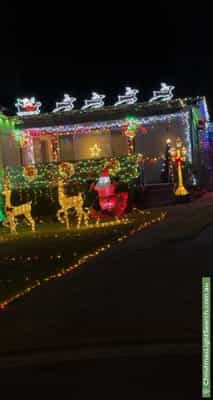 Christmas Light display at 7 Daphne Street, Merrylands