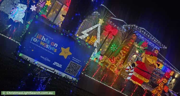 Christmas Light display at 13 Hotspur Drive, Wollert